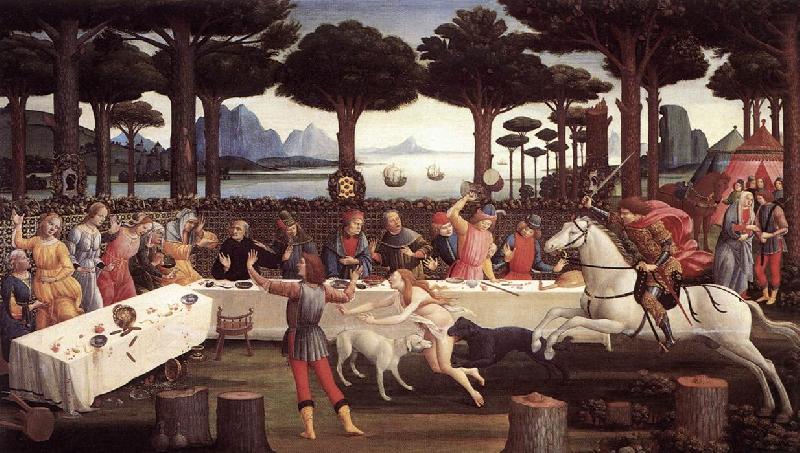 The Story of Nastagio degli Onesti (third episode) fdgfd, BOTTICELLI, Sandro